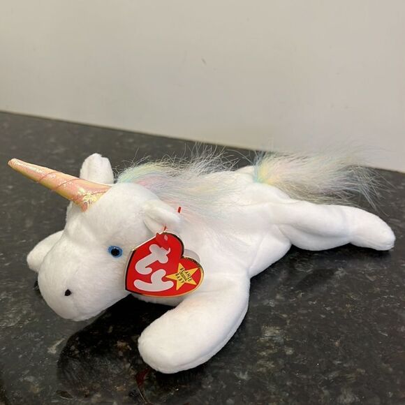 TY Beanie Baby Mystic the Unicorn 1994 Iridescent Horn 5th Gen. - Picture 1 of 10